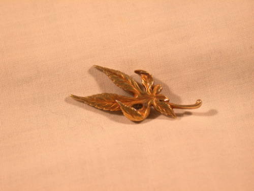 Menuki in the Form of a Maple Leaf