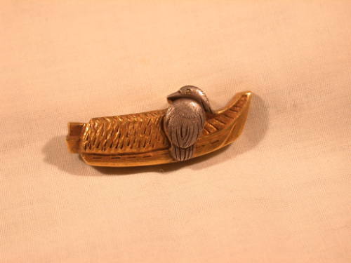 Menuki in the Form of a Punt with Egret