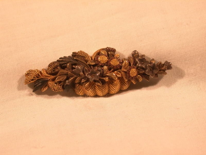 Menuki in the Form of Basket of Flowers