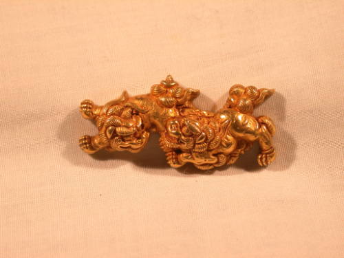 Menuki in the Form of a Pair of Shishi