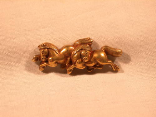 Menuki in the Form of Two Galloping Horses