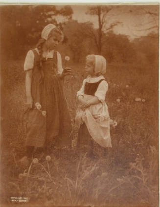 Genre Scene (Picking dandelions)