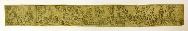 Decorative Border with Allegorical Figures of One of the Four Seasons