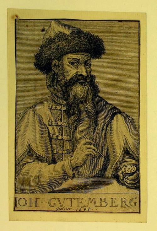 Portrait of Johannes Gutenberg