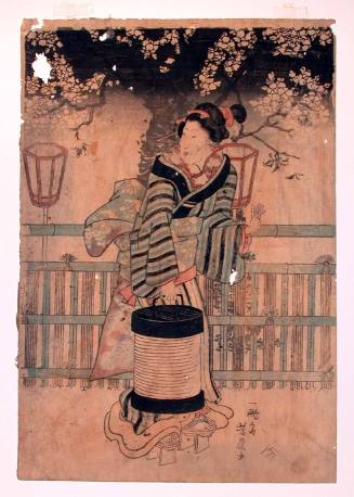 Woman Carrying a Lantern