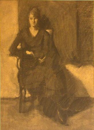 Untitled (Seated Woman in a Black Dress)