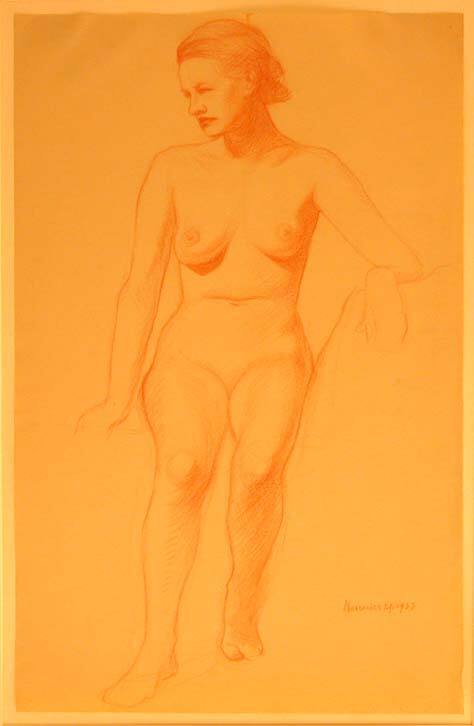 Untitled (Seated Nude Woman)