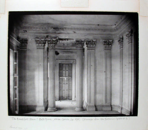 The Breakfast Room, Belle Grove, White Castle, Louisiana, 1935