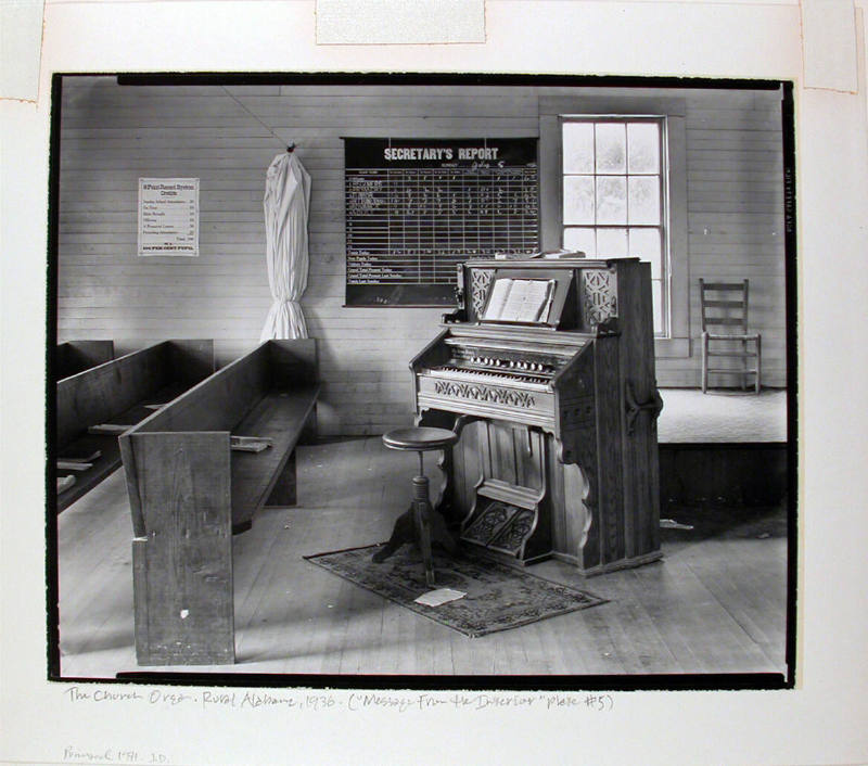 The Church Organ, Rural Alabama, 1936