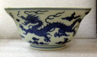 Bowl with Dragon Design