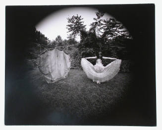 Nancy Wells with Twine and Blanket Construction, Danville, Virginia