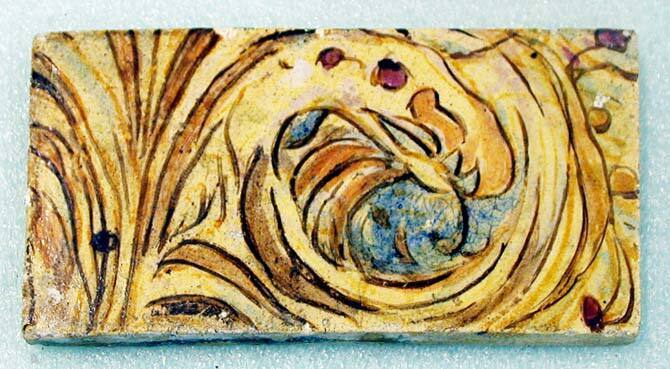 Decorative Tile from "Laurelton Hall" the Summer Home of Louis Comfort Tiffany