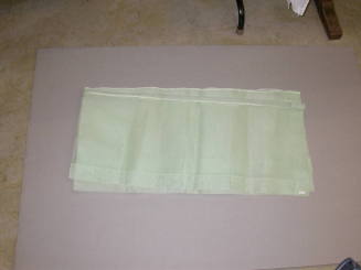 View of table cloth, folded