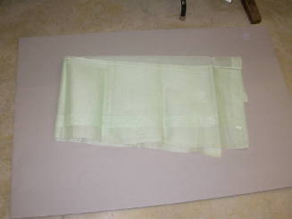 View of table cloth, folded