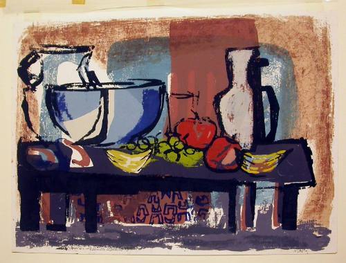 Still Life with Blue Bowls and Fruit