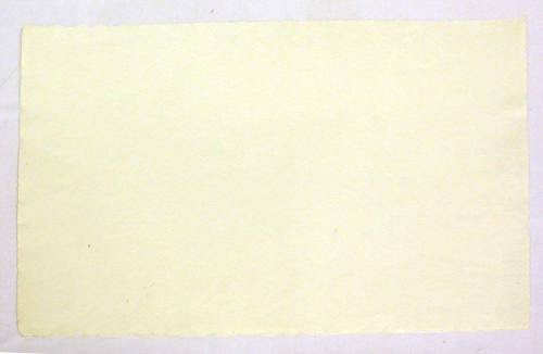 Sheet of beige hand-made laid paper with Dard Hunter Watermark