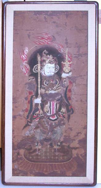 Bishamonten (Vaisravana - holding a pagoda in his left hand)