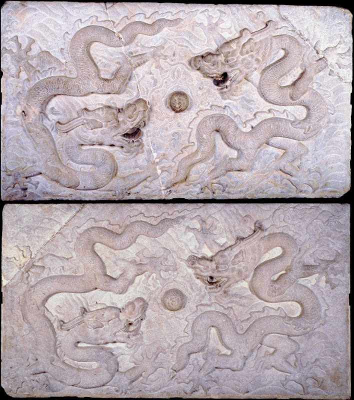 Relief with Design of Dragons