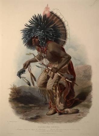 Pehriska-Ruhpa, Moennitarri Warrior in the Costume of the Dog Danse