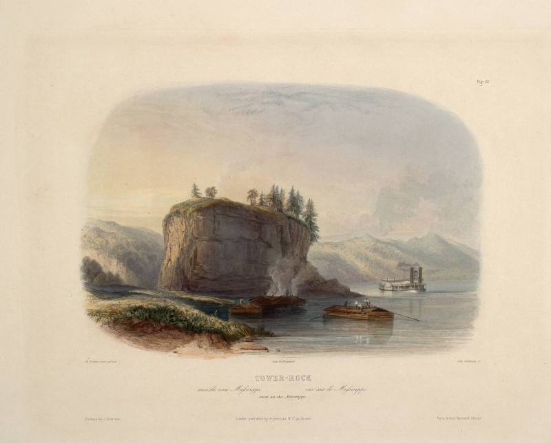 Tower-Rock, view on the Mississippi