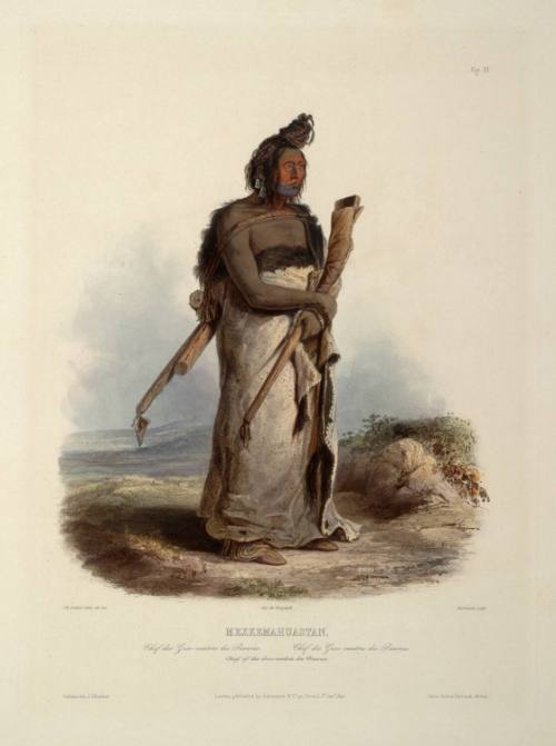 Mexkemahuastan, Chief of the Gros-ventres des Prairies