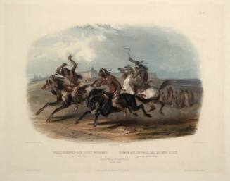 Horse Racing of Sioux Indians near Fort Pierre