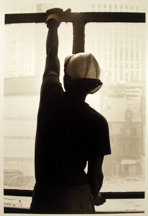 Worker in front of window, from the Destruction of Lower Manhattan