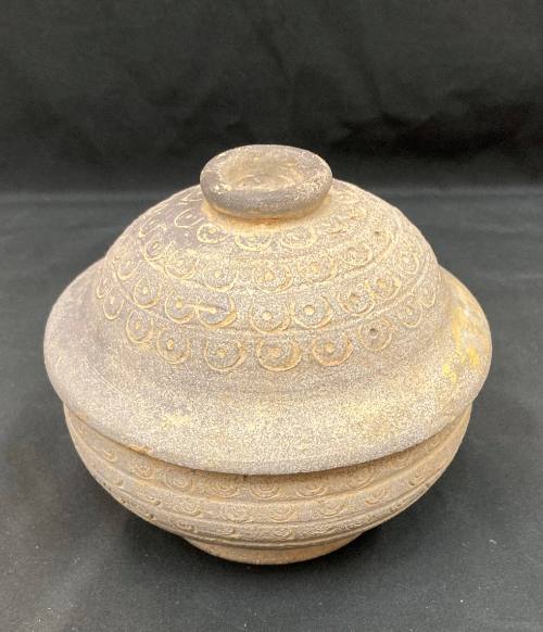 Burial Urn with Stamped Decoration