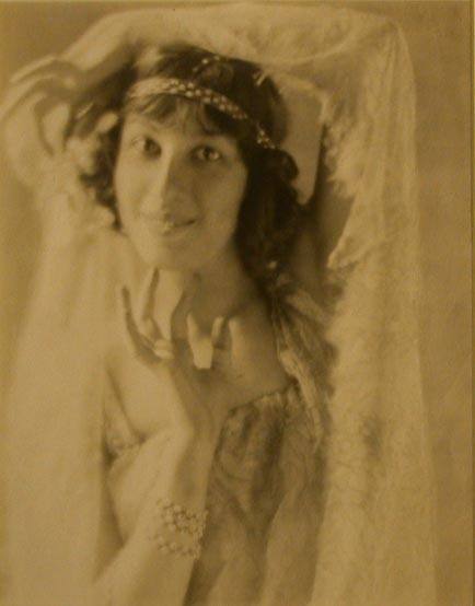 Josephine Schwarz Posed in Exotic Costume