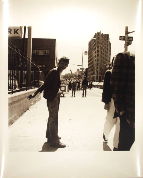 Homeless Man with Cigarette in Hand, New York