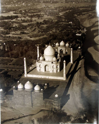 The Taj Mahal from the Air, Agra, India
