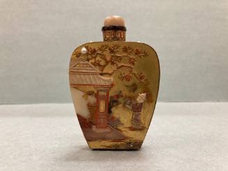 Snuff Bottle with Stopper, Chinese Scene