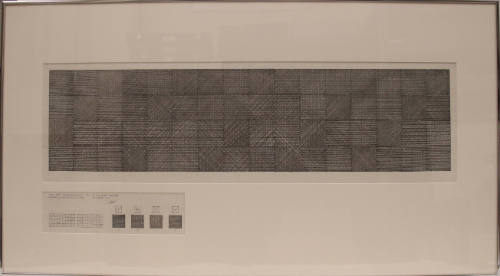 Plan for Drawing on East Wall of the Dwan Gallery, Three Superimposed Lines