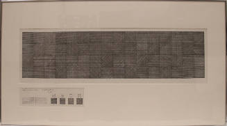 Plan for Drawing on East Wall of the Dwan Gallery, Three Superimposed Lines