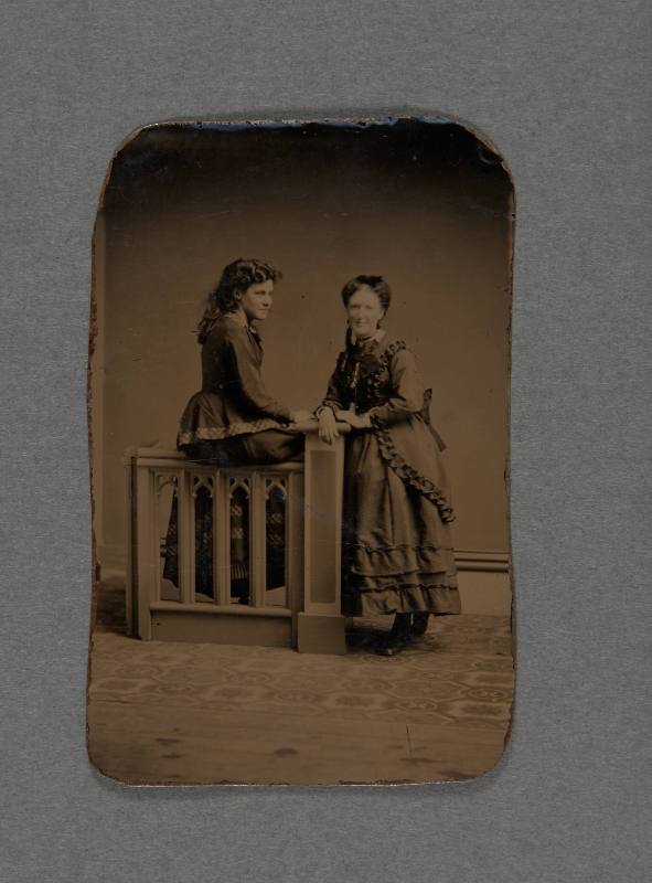Portrait: Ella Jones (right), Julia D. MacArthur (Mrs. F. B. Cook) (left)
