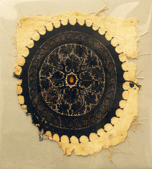 Portion of Mummy Shirt or Grave Cloth, Ornamented with Patterns and Designs