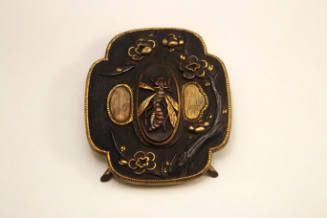 Tsuba, Decorated with Hawthorne Flowers