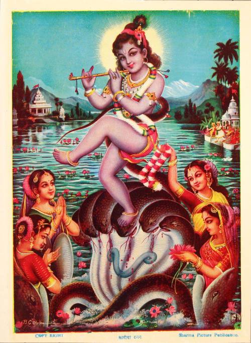 Krishna Triumphing Over Kaliya (Kaliya Daman)