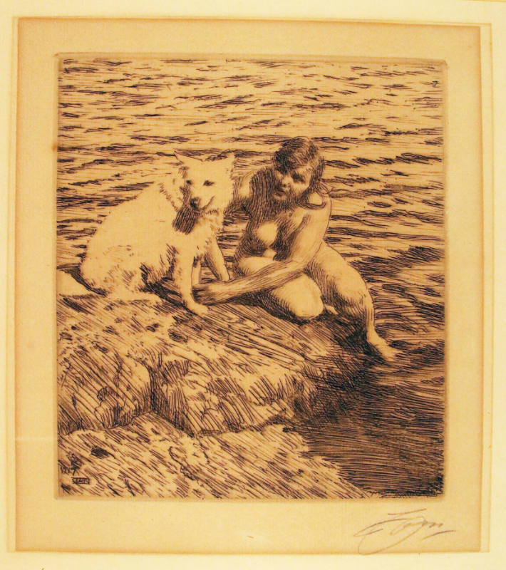 Girl with a Dog