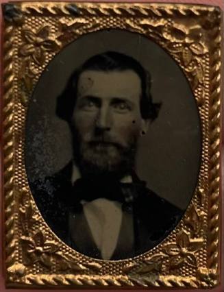 Untitled [daguerreotype portrait of man with beard and mustache]