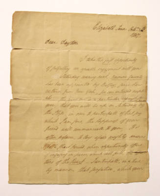 Letter to Jonathan Dayton from Aaron Ogden