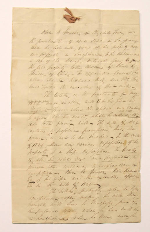 Letter of the Spencer-Dayton Families