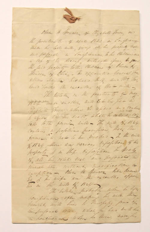 Letter of the Spencer-Dayton Families