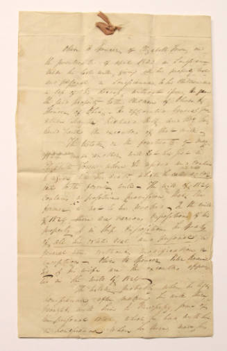 Letter of the Spencer-Dayton Families