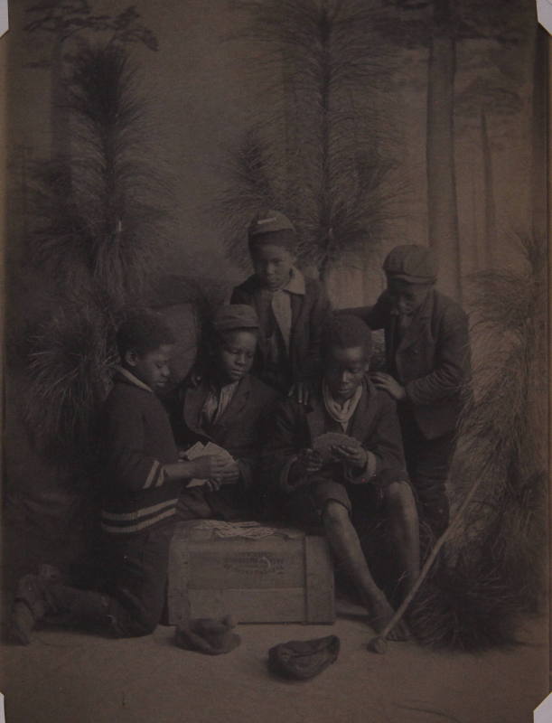 Five Boys Playing Cards (Southern Pines, North Carolina)