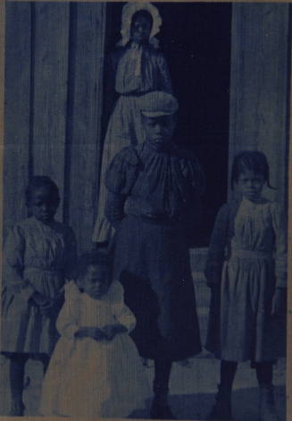 Four Children with Mother at the Door (Southern Pines, North Carolina)