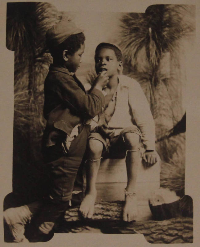 Two Boys playing Dentist (Southern Pines, North Carolina)