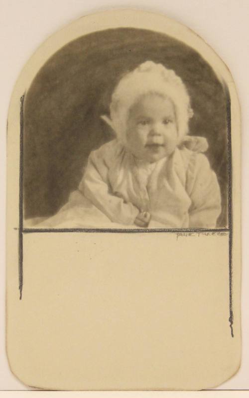 Infant portrait of Frances Reed