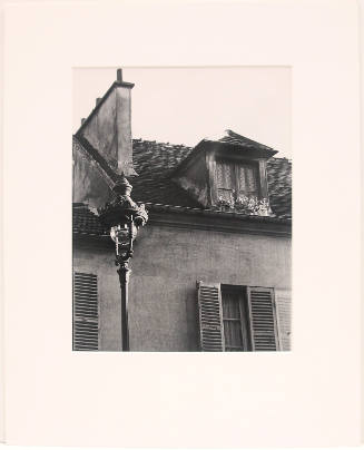 Scene with Dormer Window, Street Lamp, and Shuttered Window, Paris