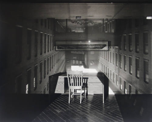 Camera Obscura: Mill Alley in Space with Desk, Lawrence, Massachusetts